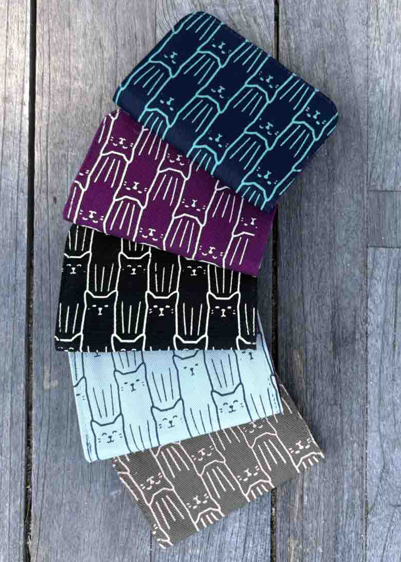 Malia Designs Cat Cotton Canvas Cardholder