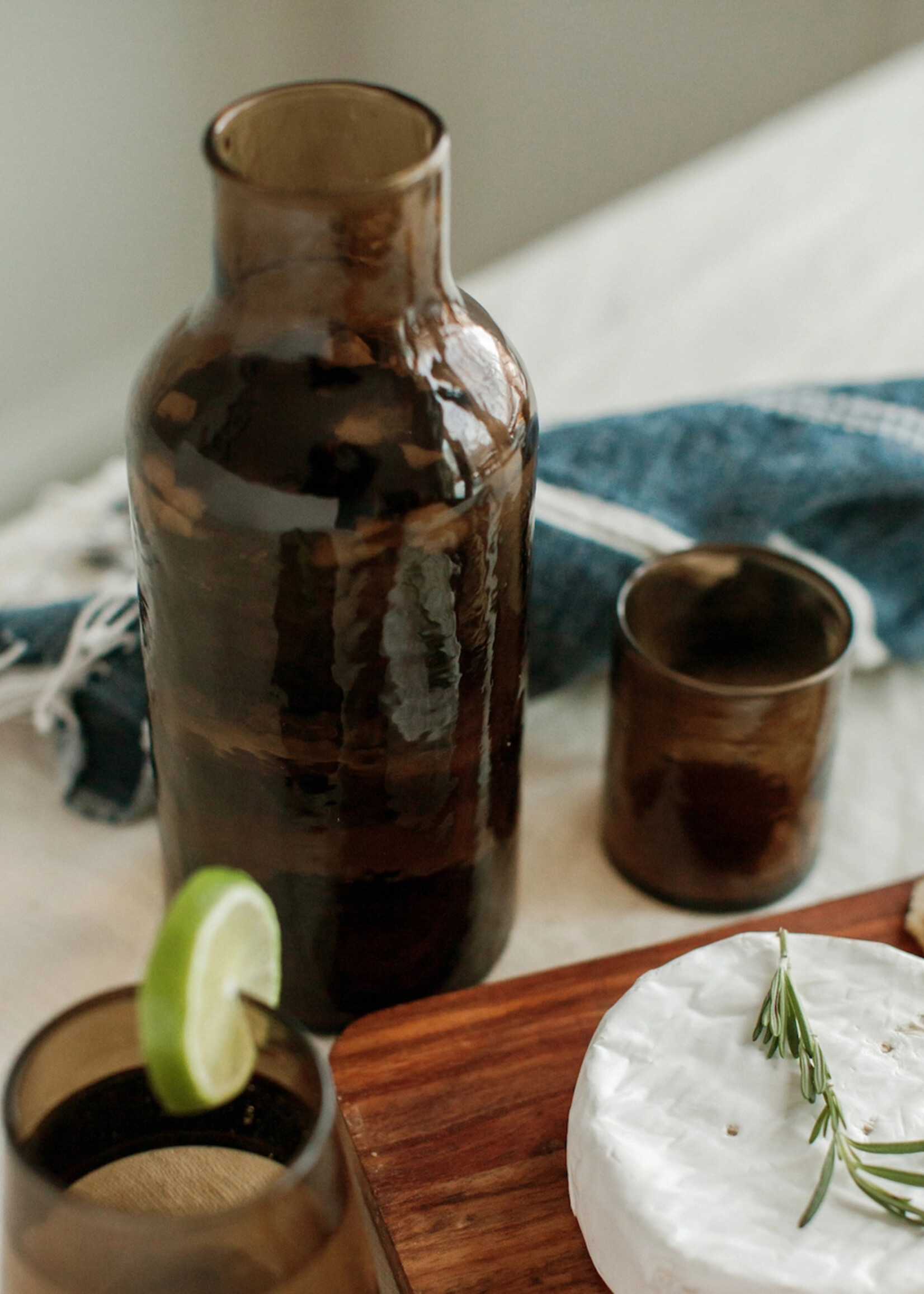 Creative Women Handblown Hammered Glass Carafe