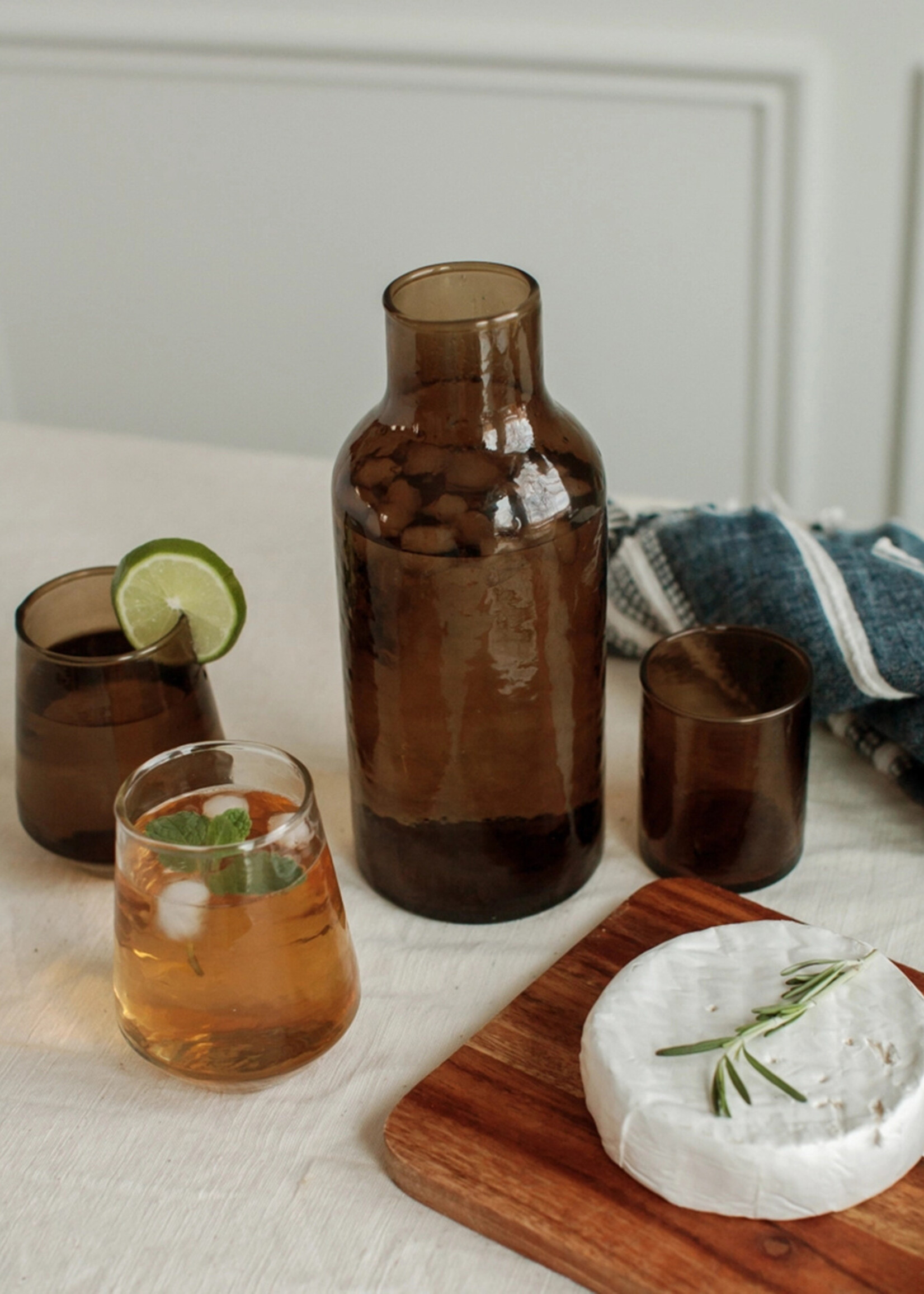 Creative Women Handblown Hammered Glass Carafe