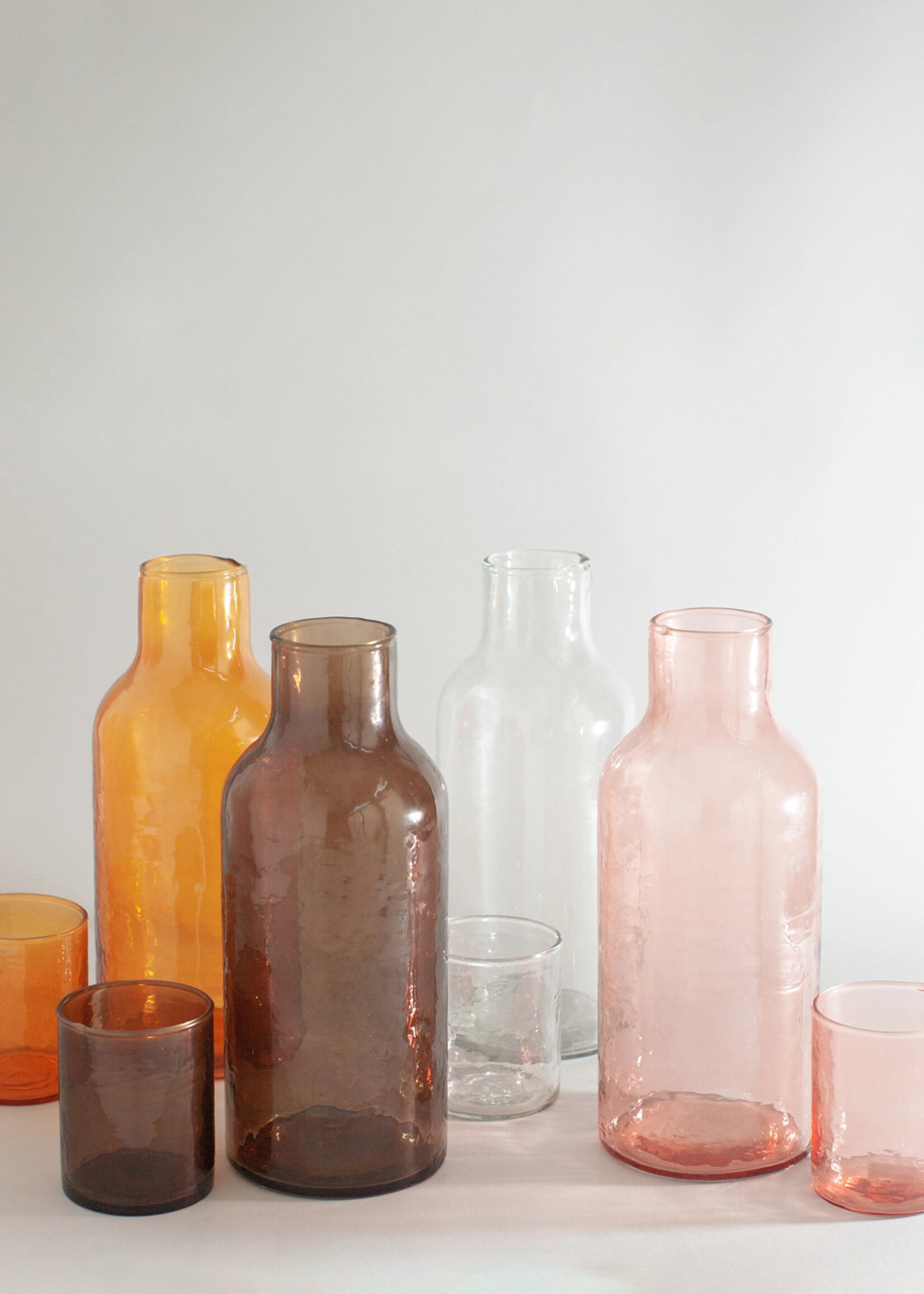 Creative Women Handblown Hammered Glass Carafe