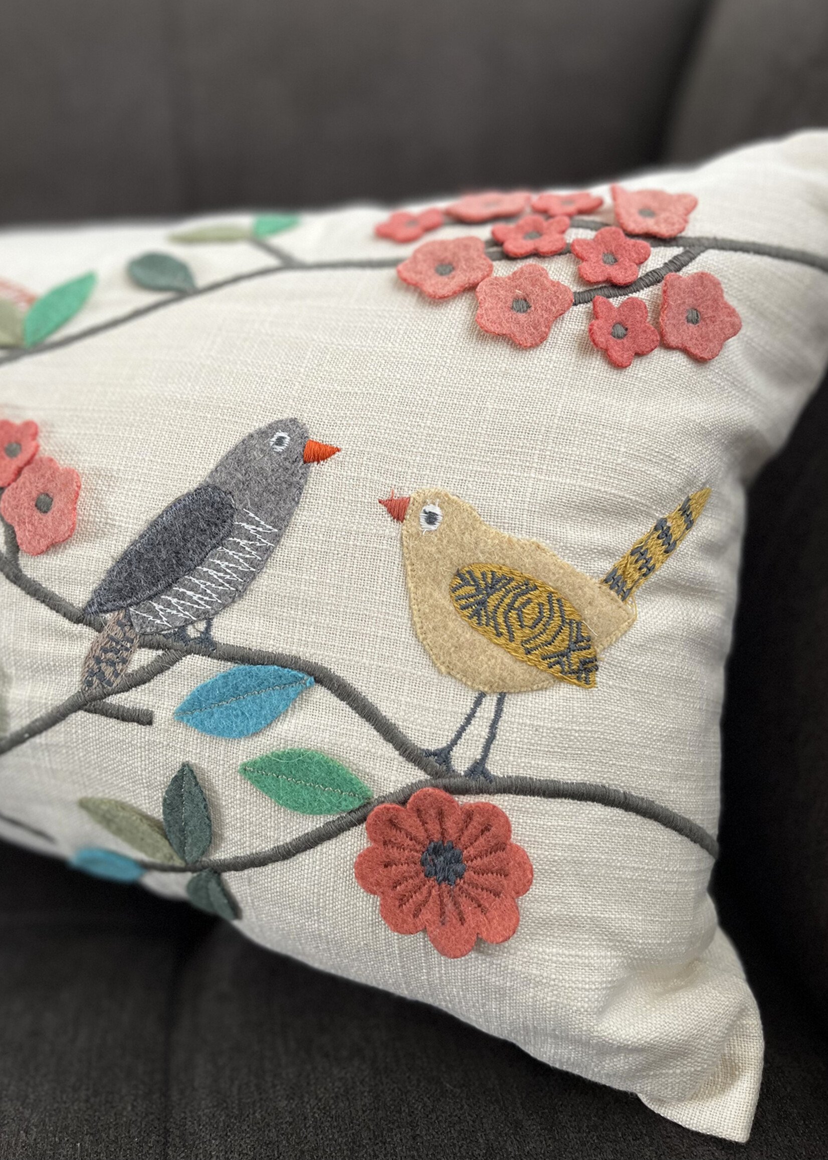 Natural Habitat Bird Flock Pillow - 12in x 20in