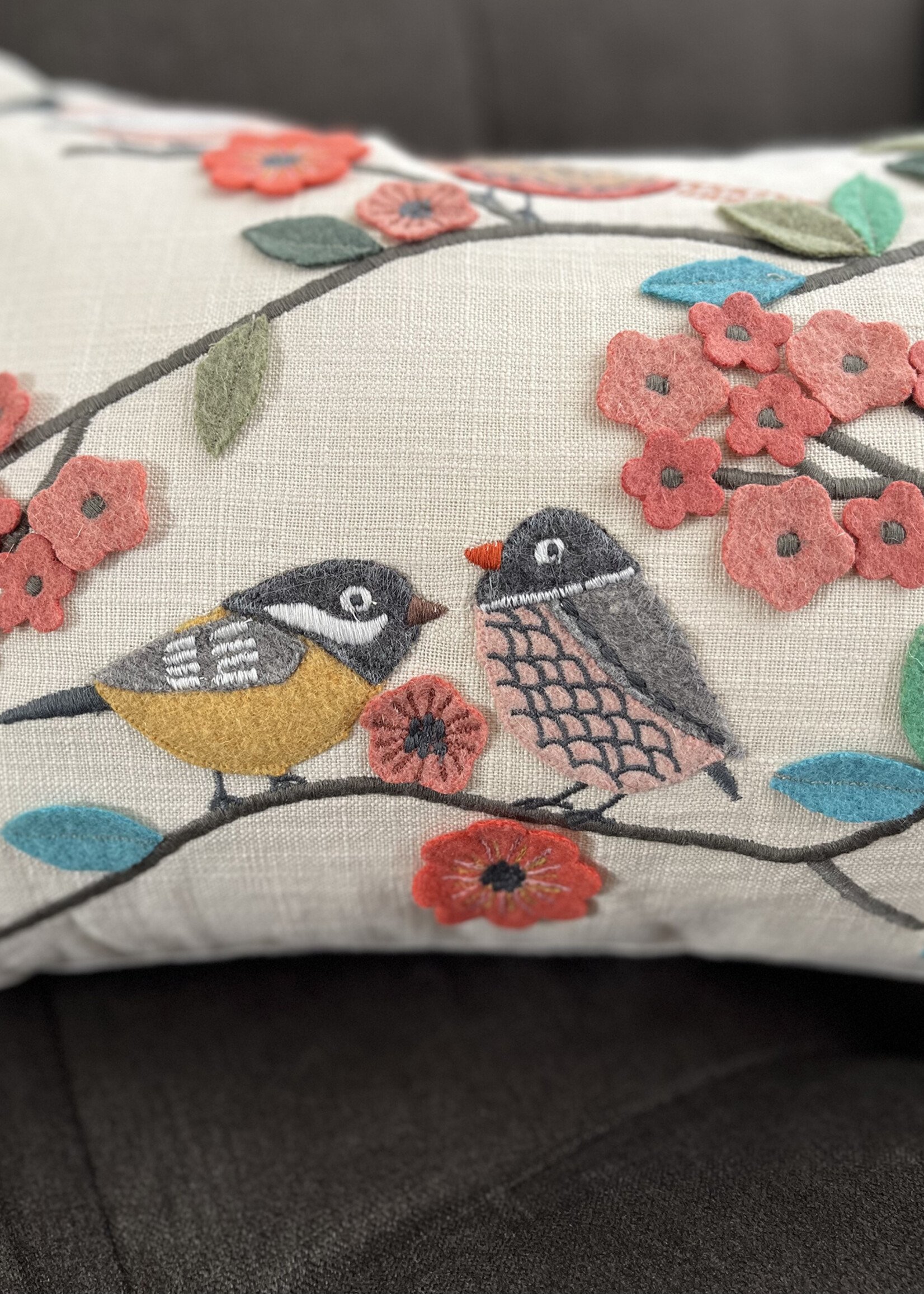 Natural Habitat Bird Flock Pillow - 12in x 20in