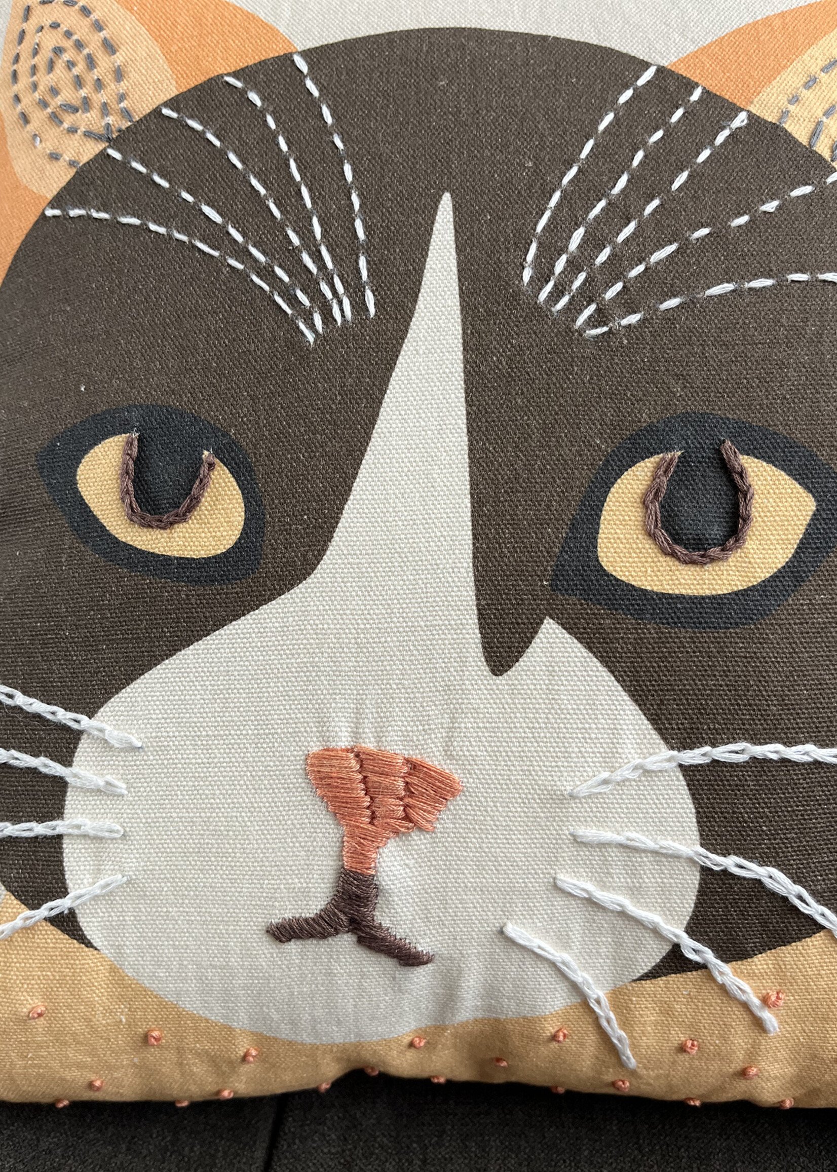 Natural Habitat 16" Matilda Cat Face Pillow