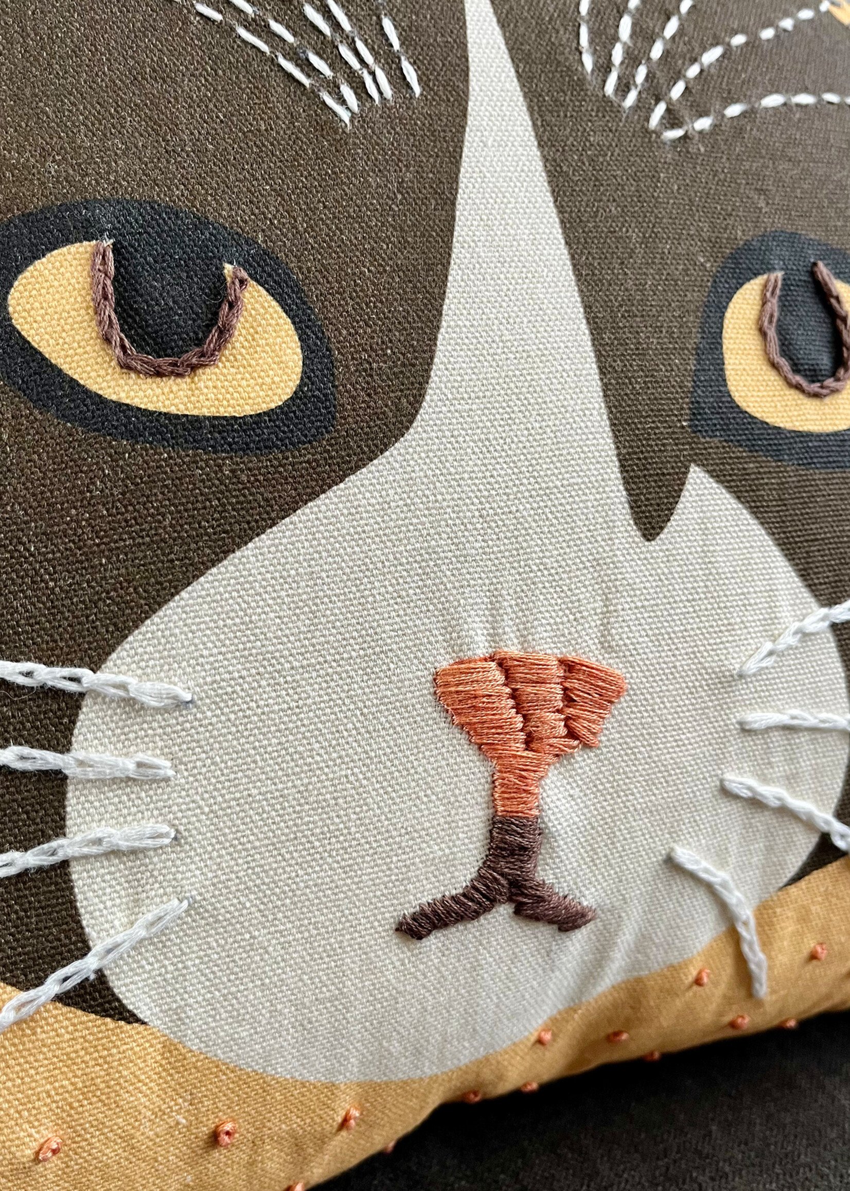 Natural Habitat 16" Matilda Cat Face Pillow