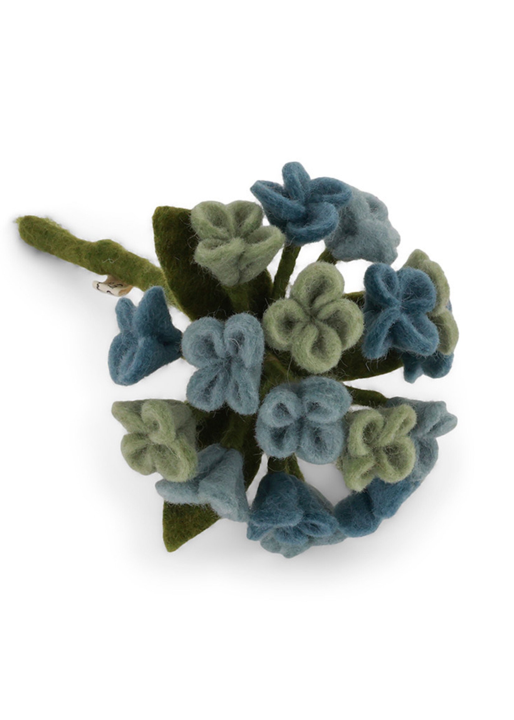 Gry and Sif Small Hydrangea Felt Flower