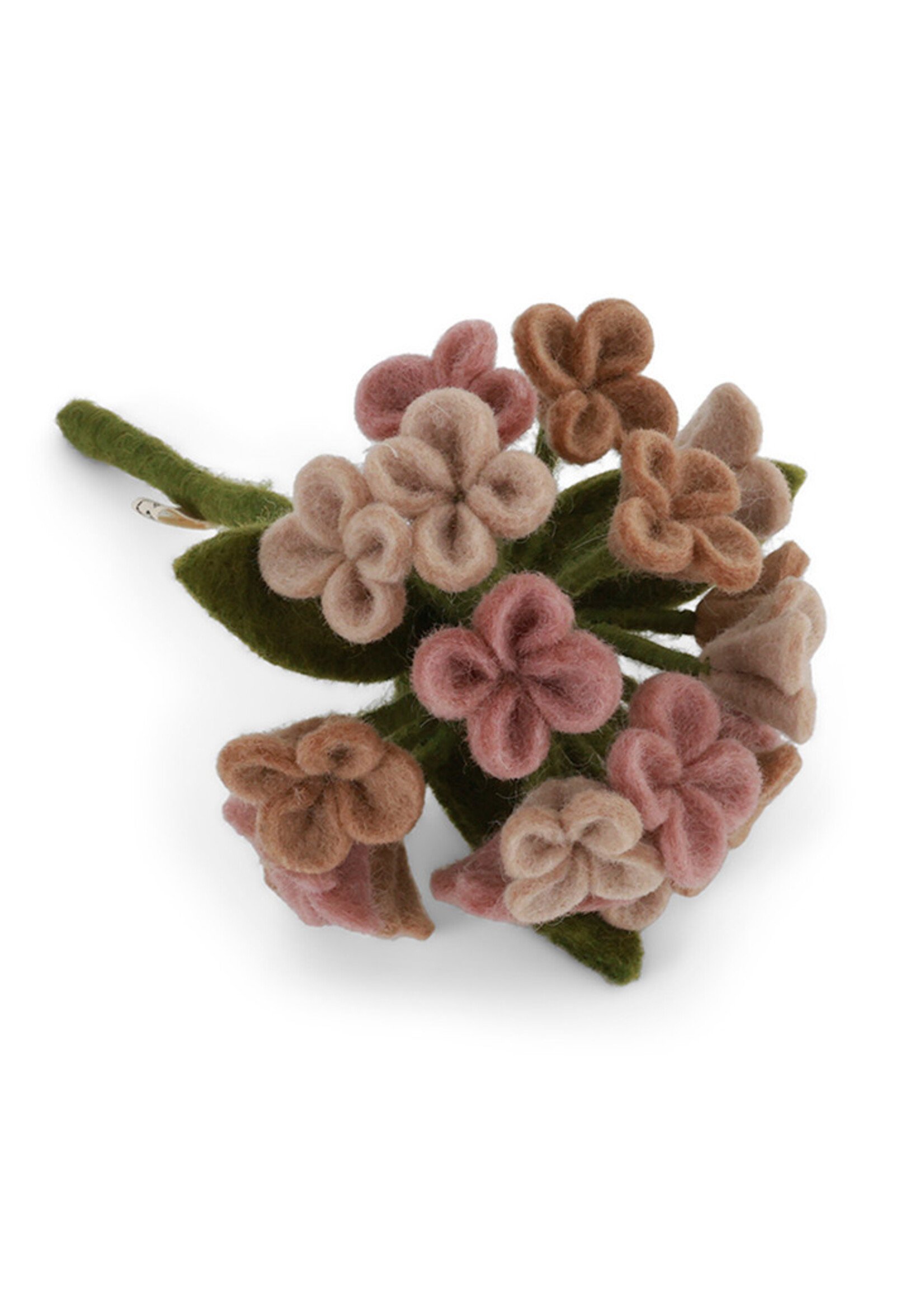 Gry and Sif Small Hydrangea Felt Flower