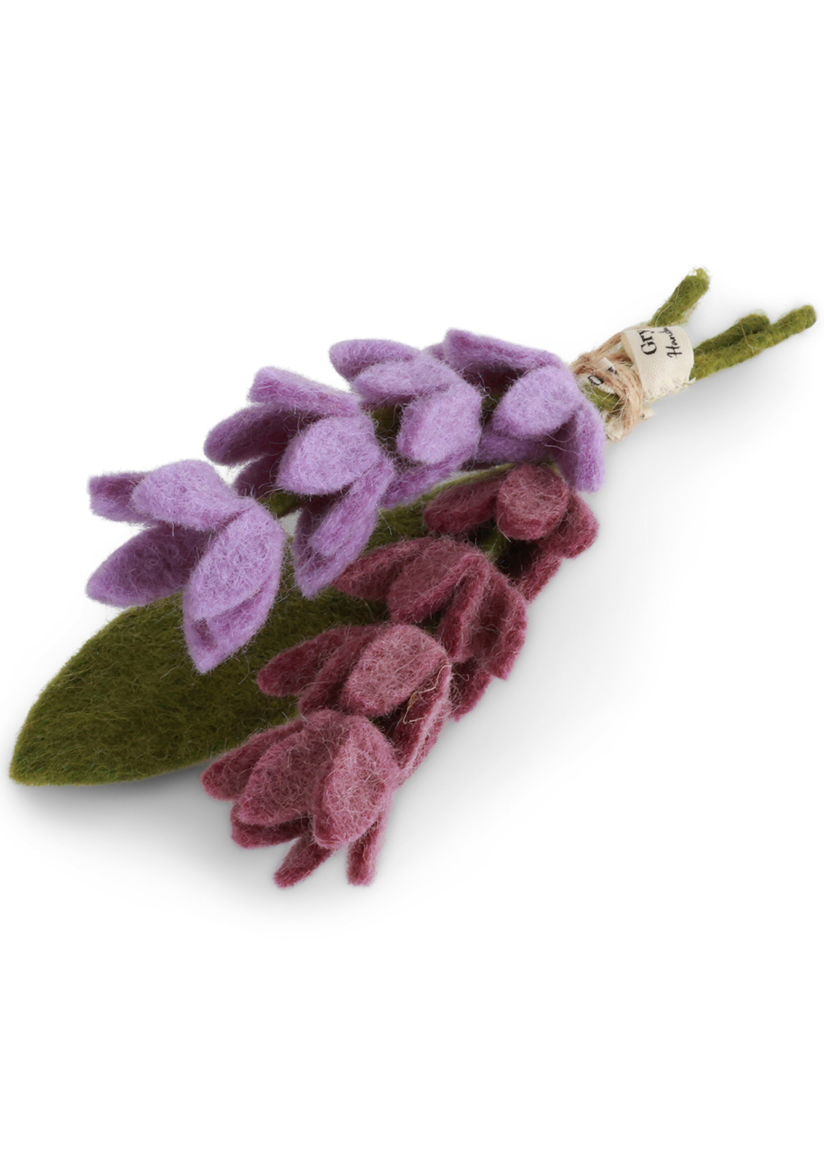 Gry and Sif Small Lavender & Leaf Felt Bouquet