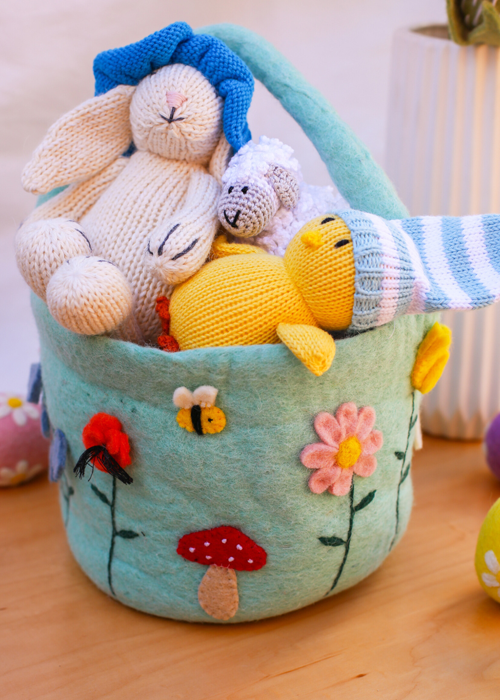 Melange Collection Crochet Toy Lamb - White