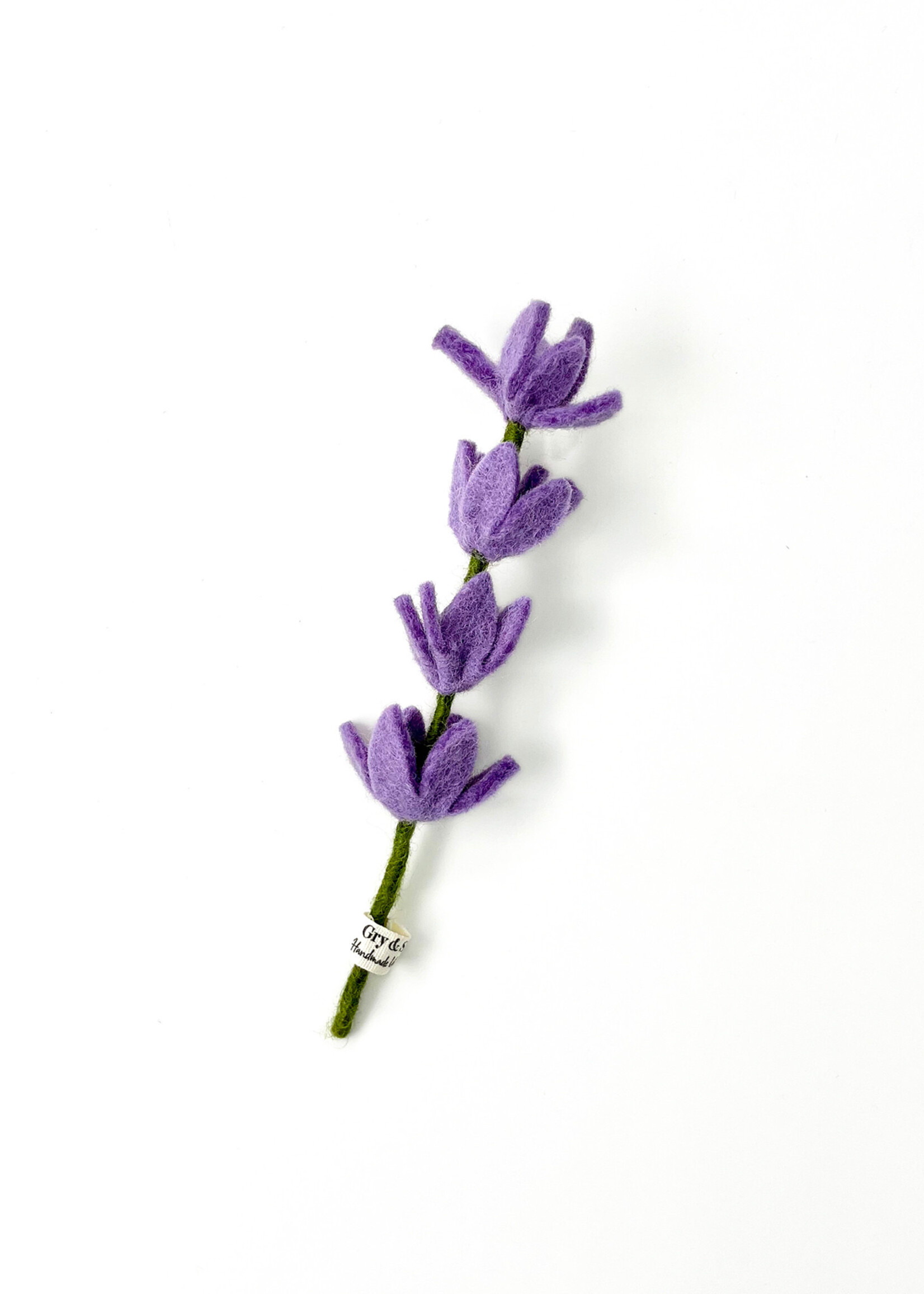 Gry and Sif Small Lavender Felt Flower