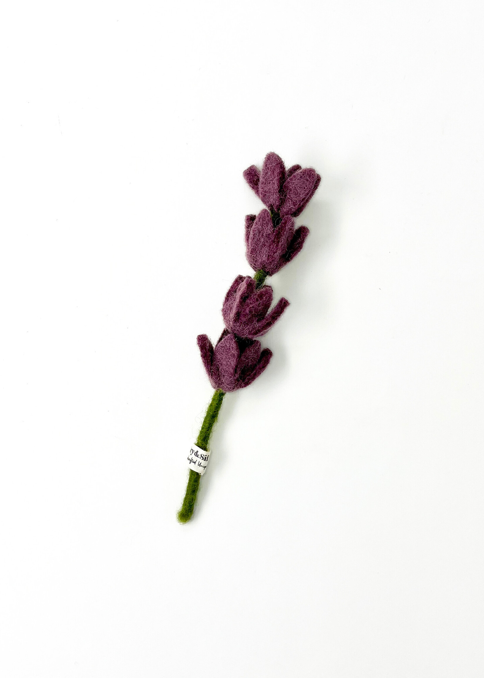 Gry and Sif Small Lavender Felt Flower