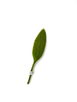 Gry and Sif Petite Green Felt Leaf