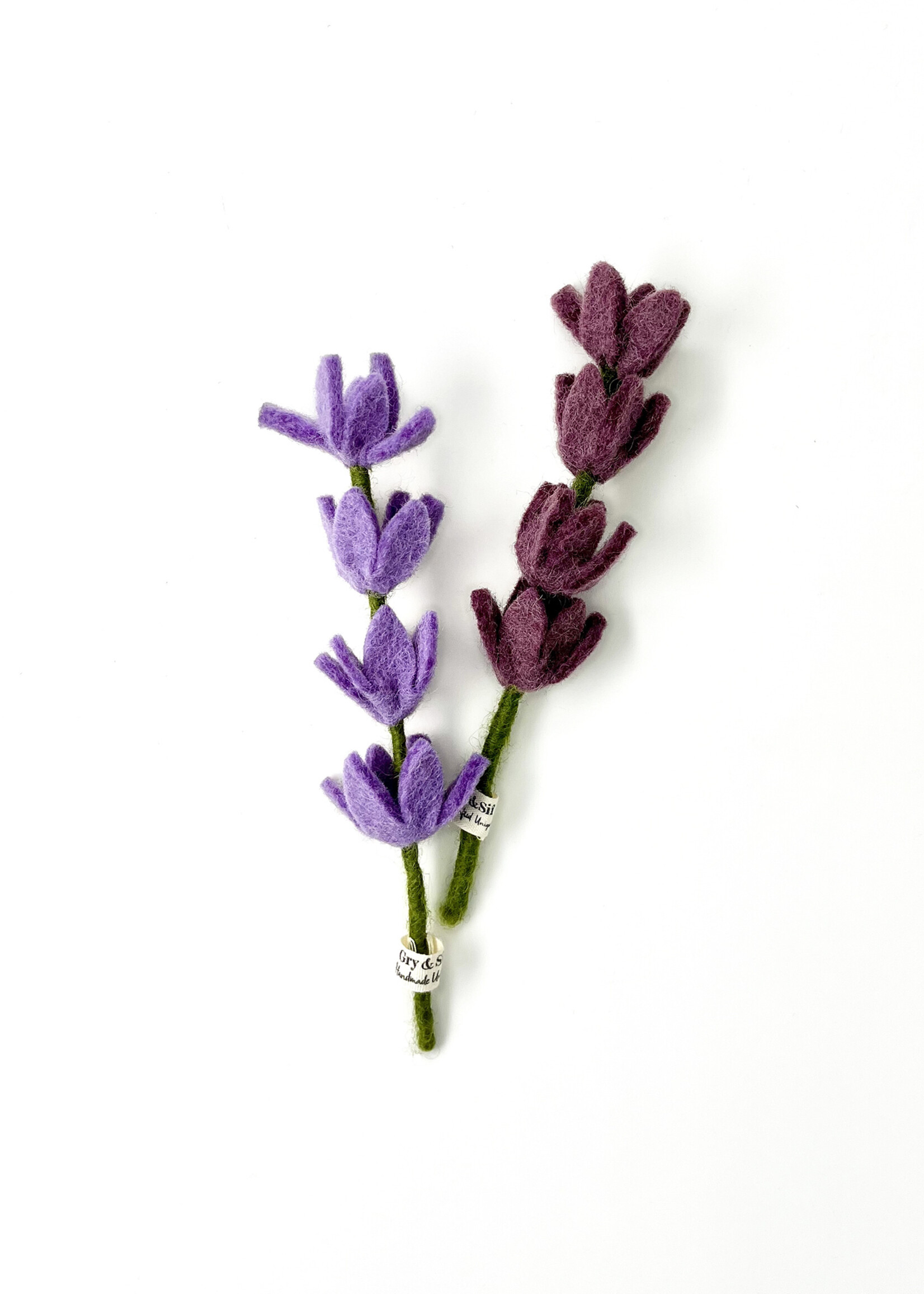 Gry and Sif Small Lavender Felt Flower