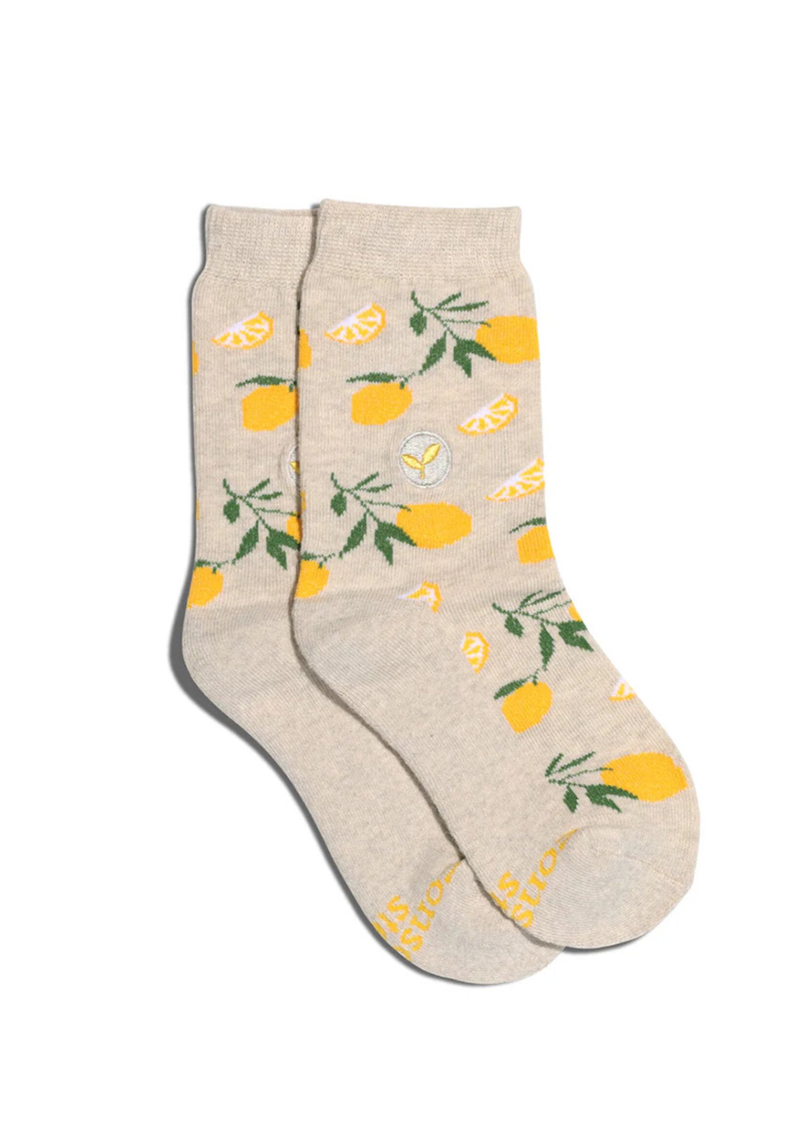 Conscious Step Kids Lemon Socks - Youth