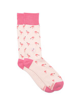 Conscious Step Women's Pink Flamingo Socks