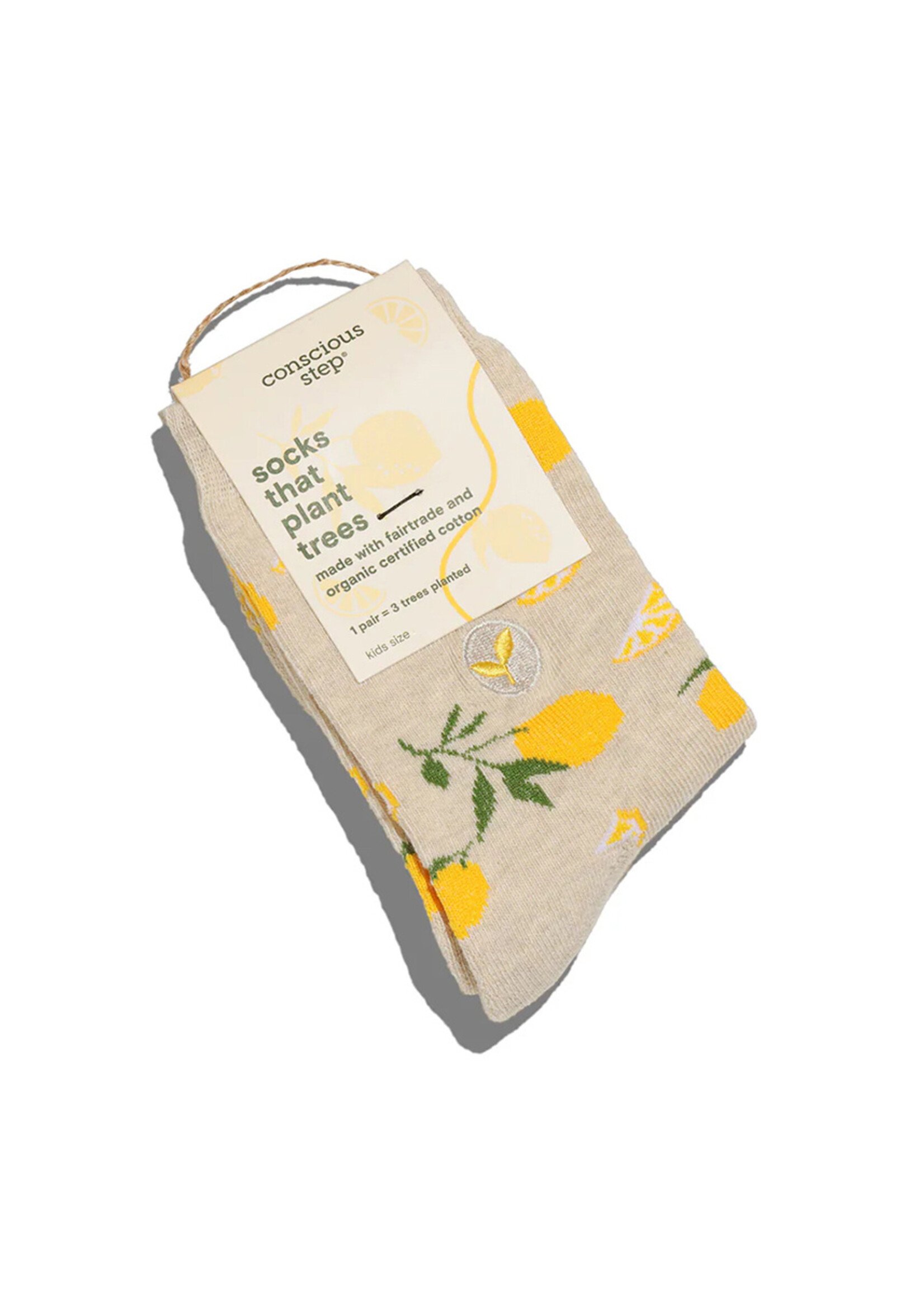 Conscious Step Kids Lemon Socks - Youth