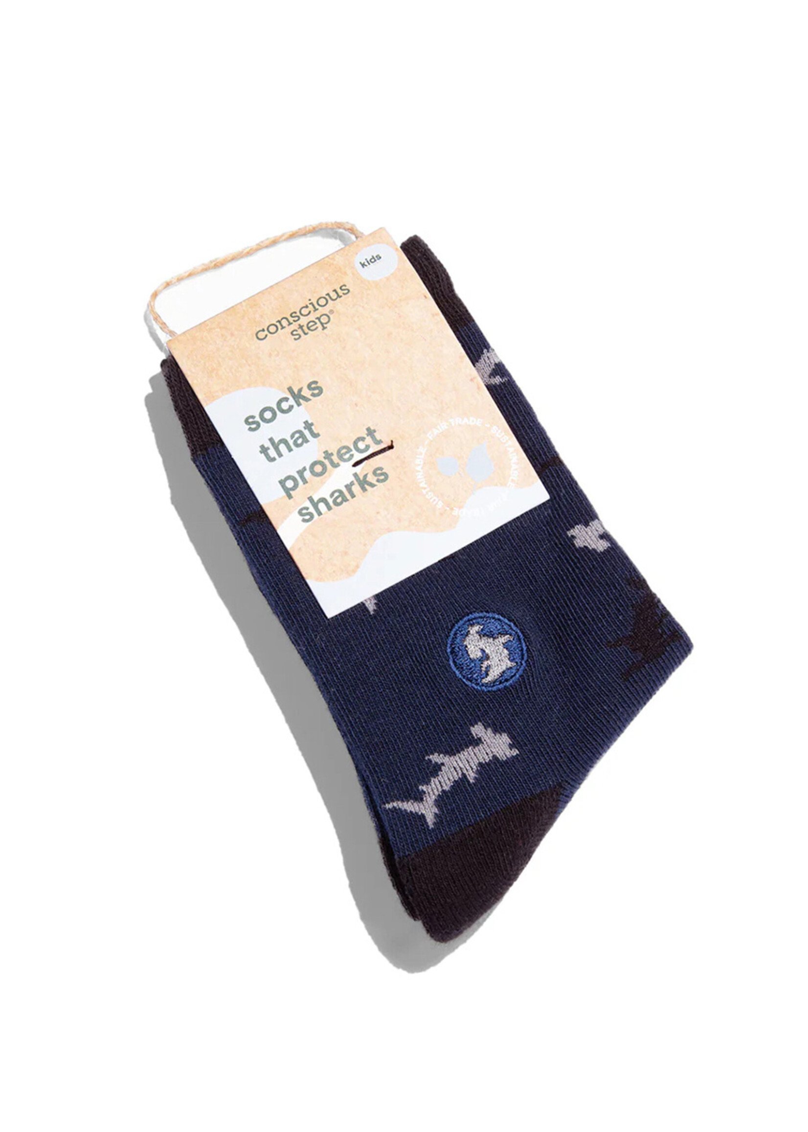 Conscious Step Kids Shark Socks - Youth
