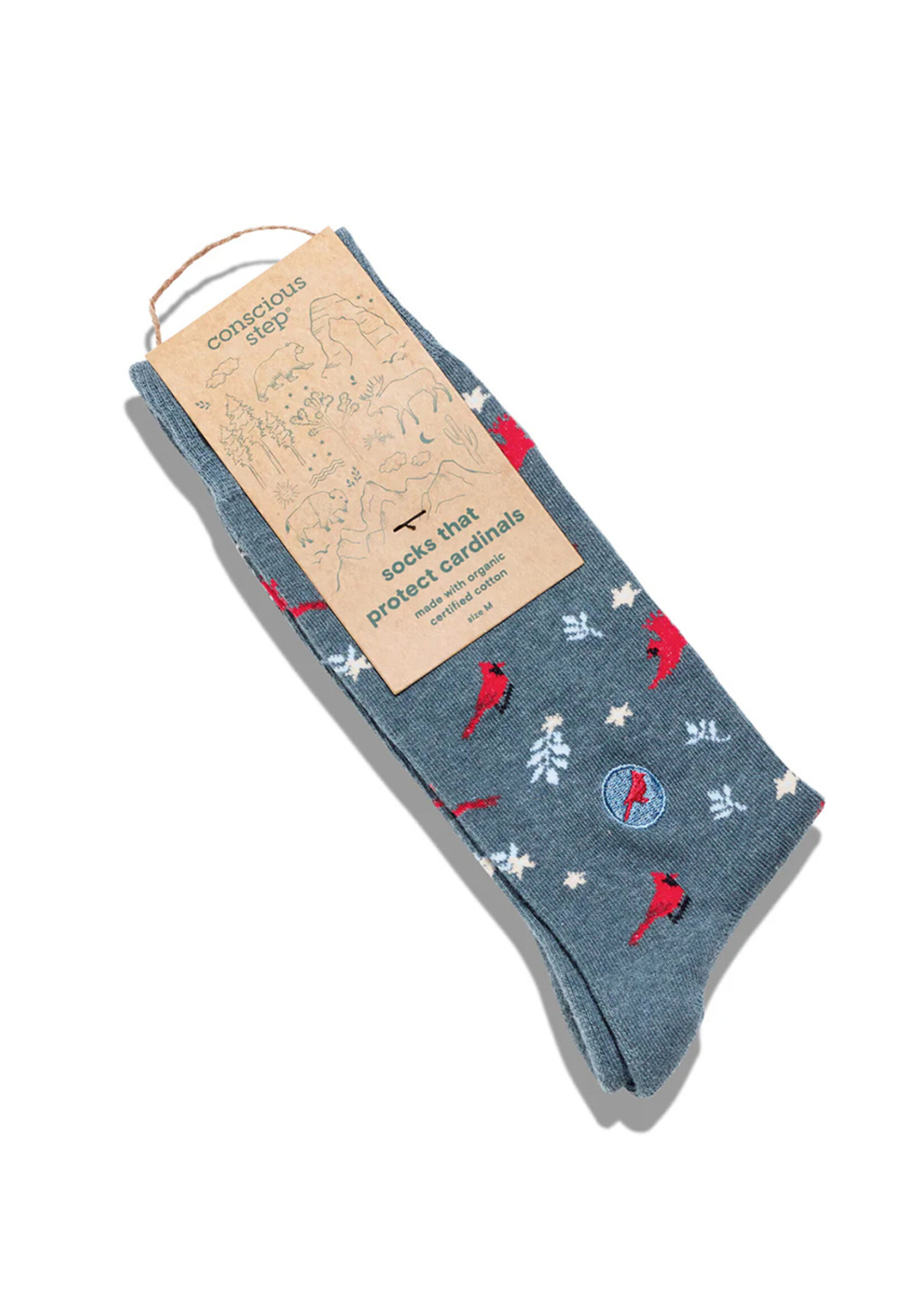 Conscious Step Men's Cardinal Socks