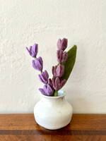 Gry and Sif Small Lavender & Leaf Felt Bouquet