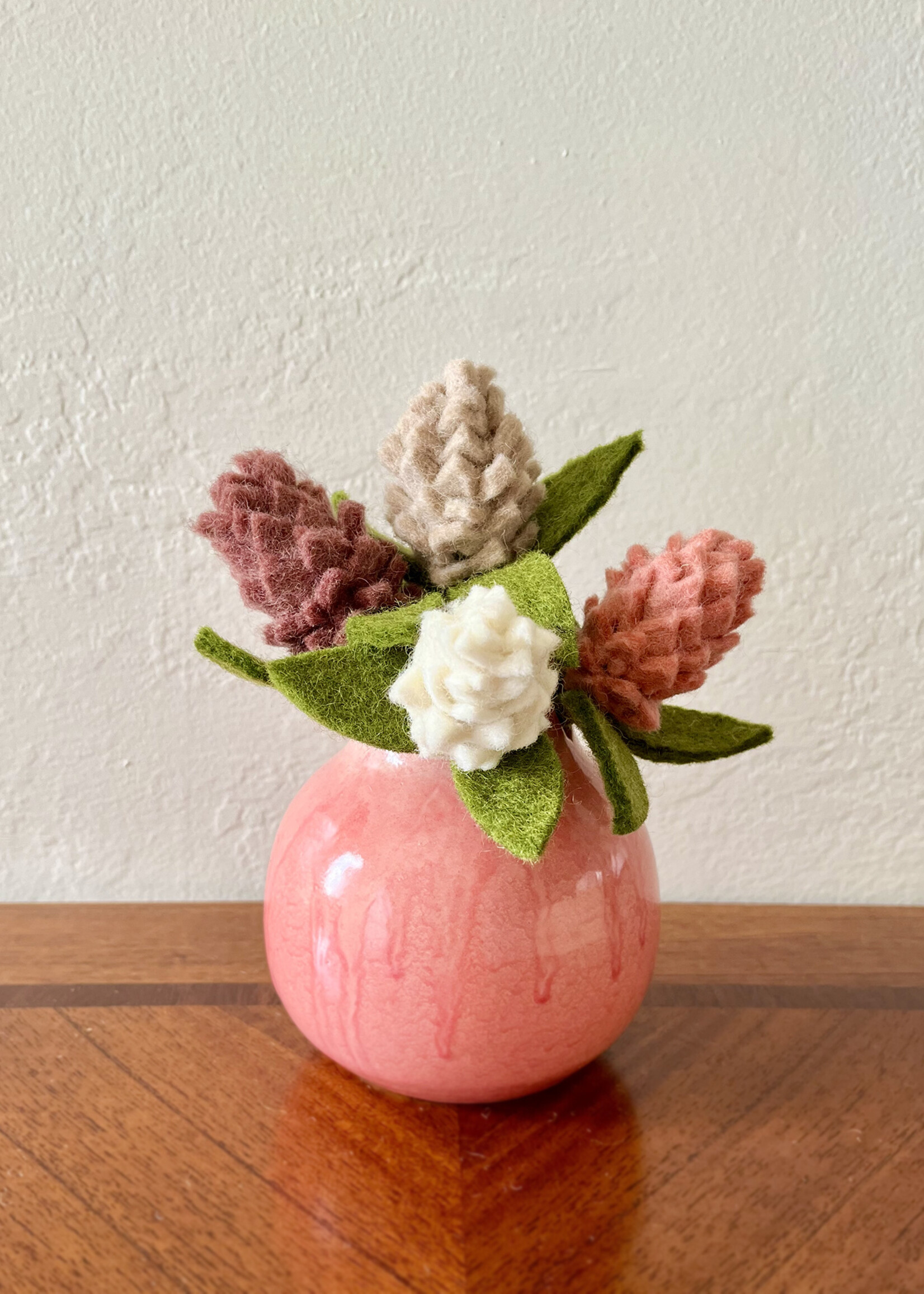 Gry and Sif Small Artichoke Felt Flower