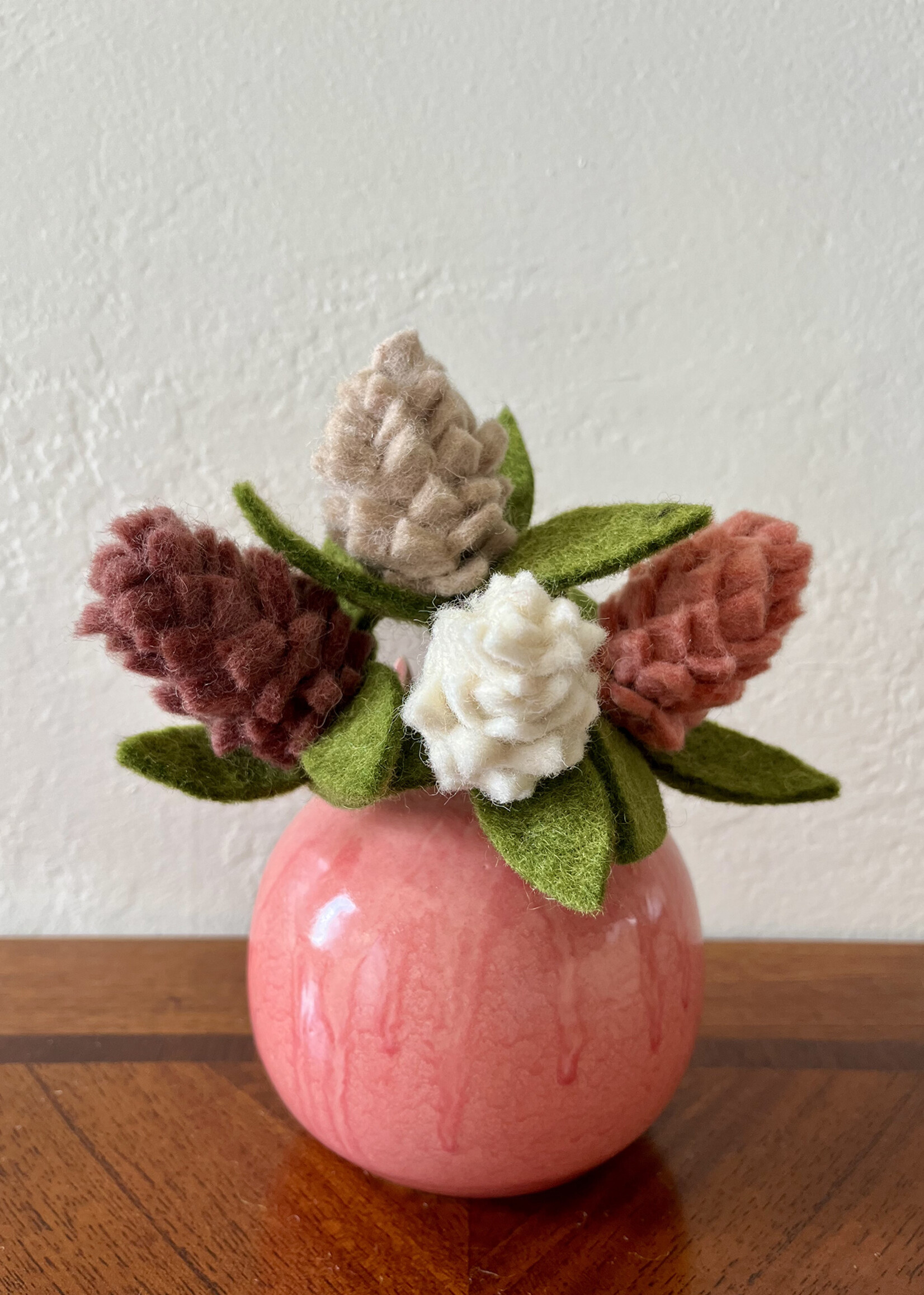Gry and Sif Small Artichoke Felt Flower