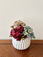 Gry and Sif Small Hydrangea Felt Flower