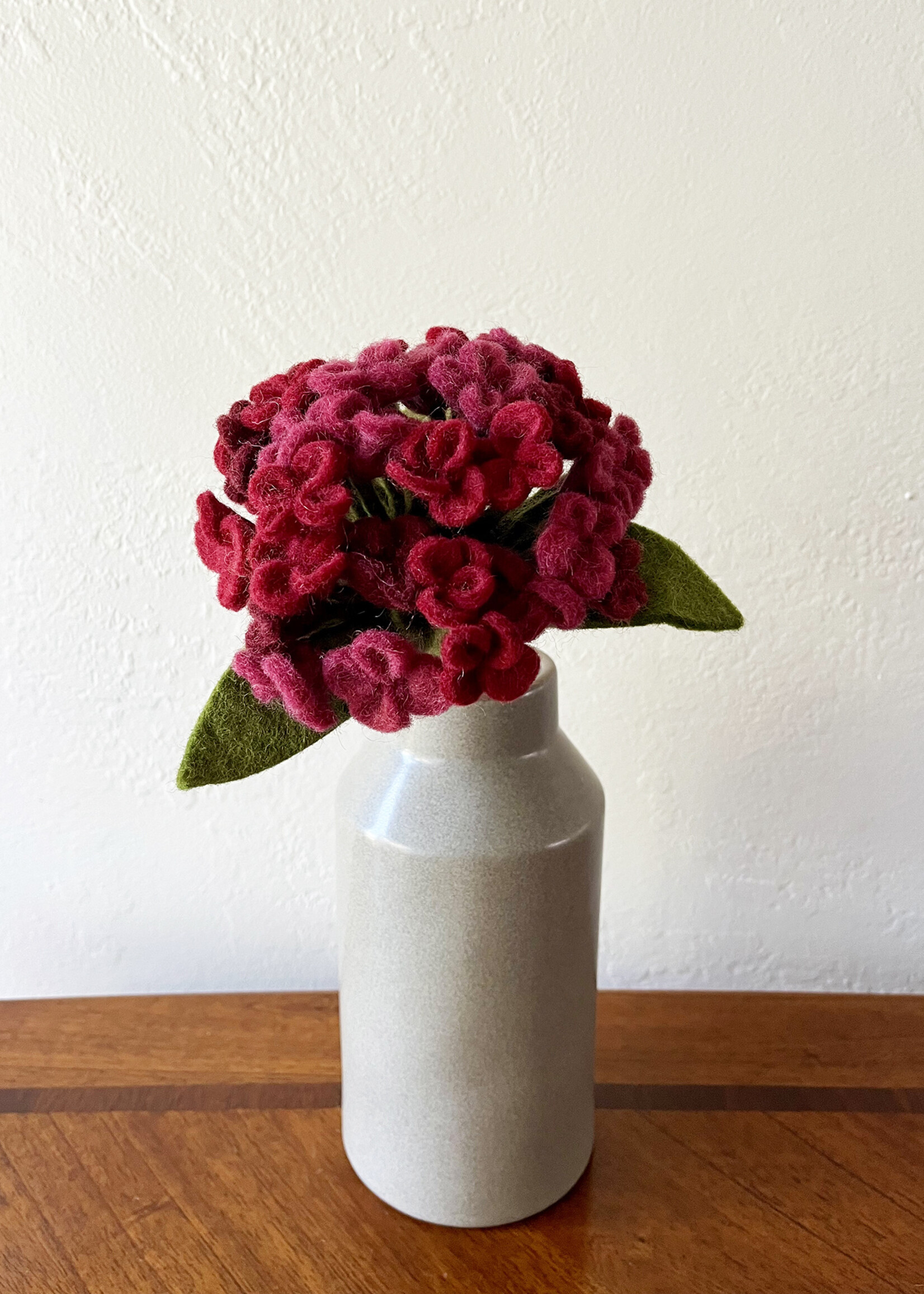 Gry and Sif Hydrangea Felt Flower