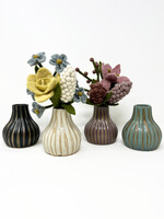 Ganesh Himal Carved Ceramic Bud Vase