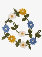 Blue, White and Yellow Daisy Felt Garland