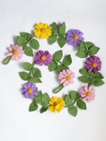 Purple, Pink and Yellow Felt Garland