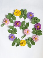 The Winding Road Purple, Pink and Yellow Felt Garland