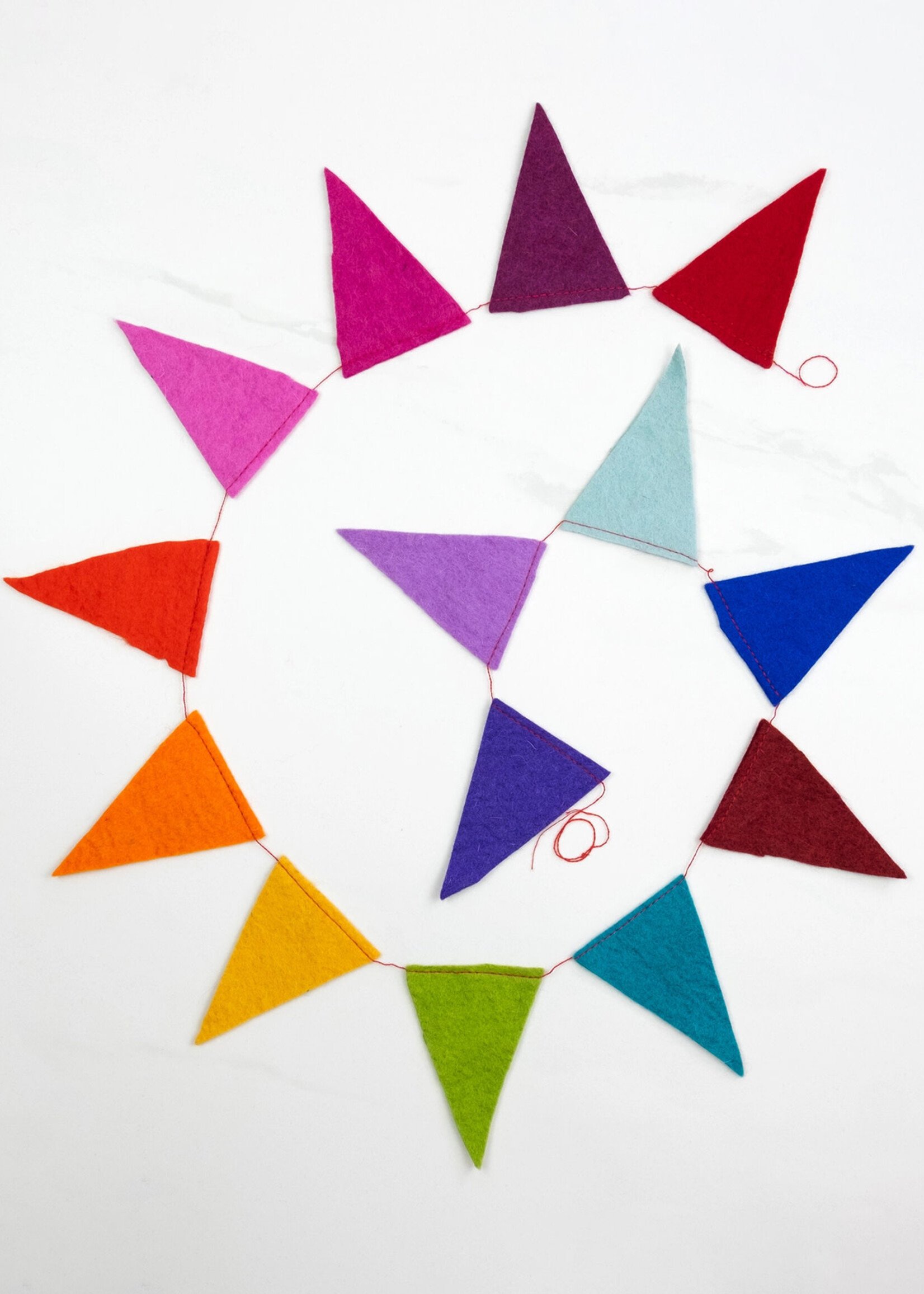 Rainbow Flags Felt Garland