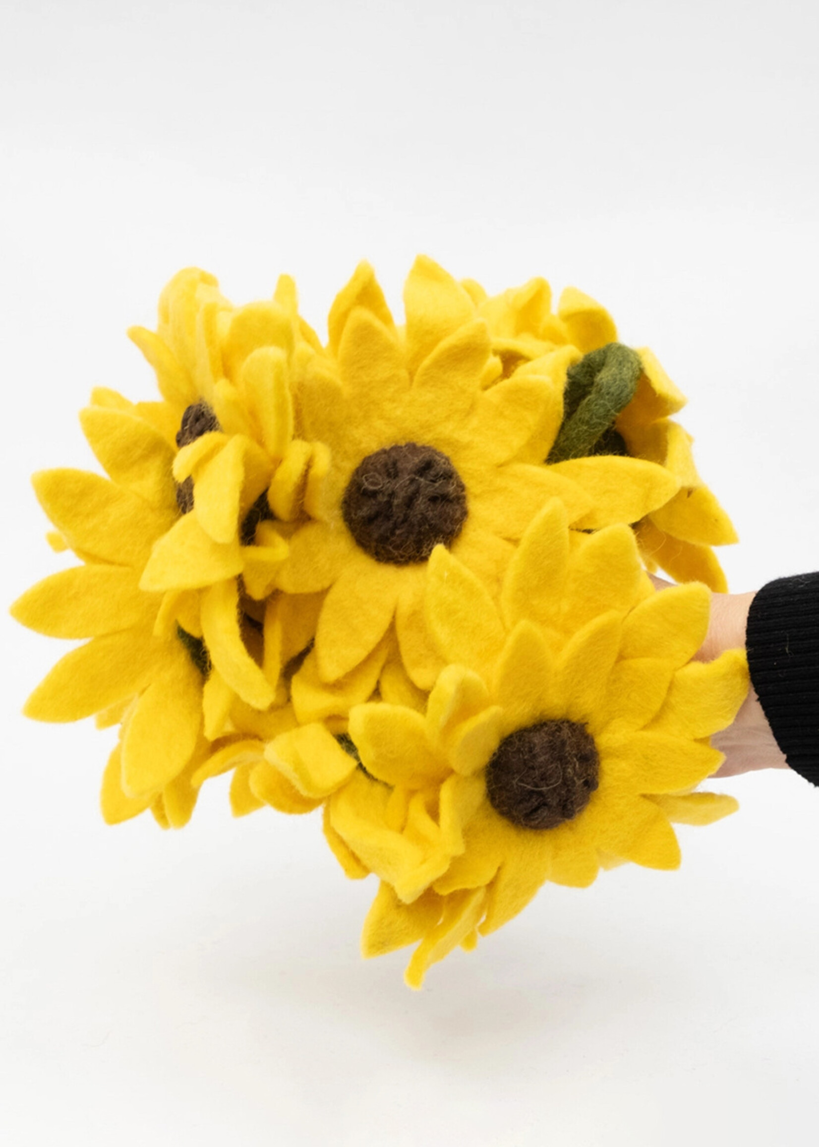 The Winding Road Sunflower Felt Garland