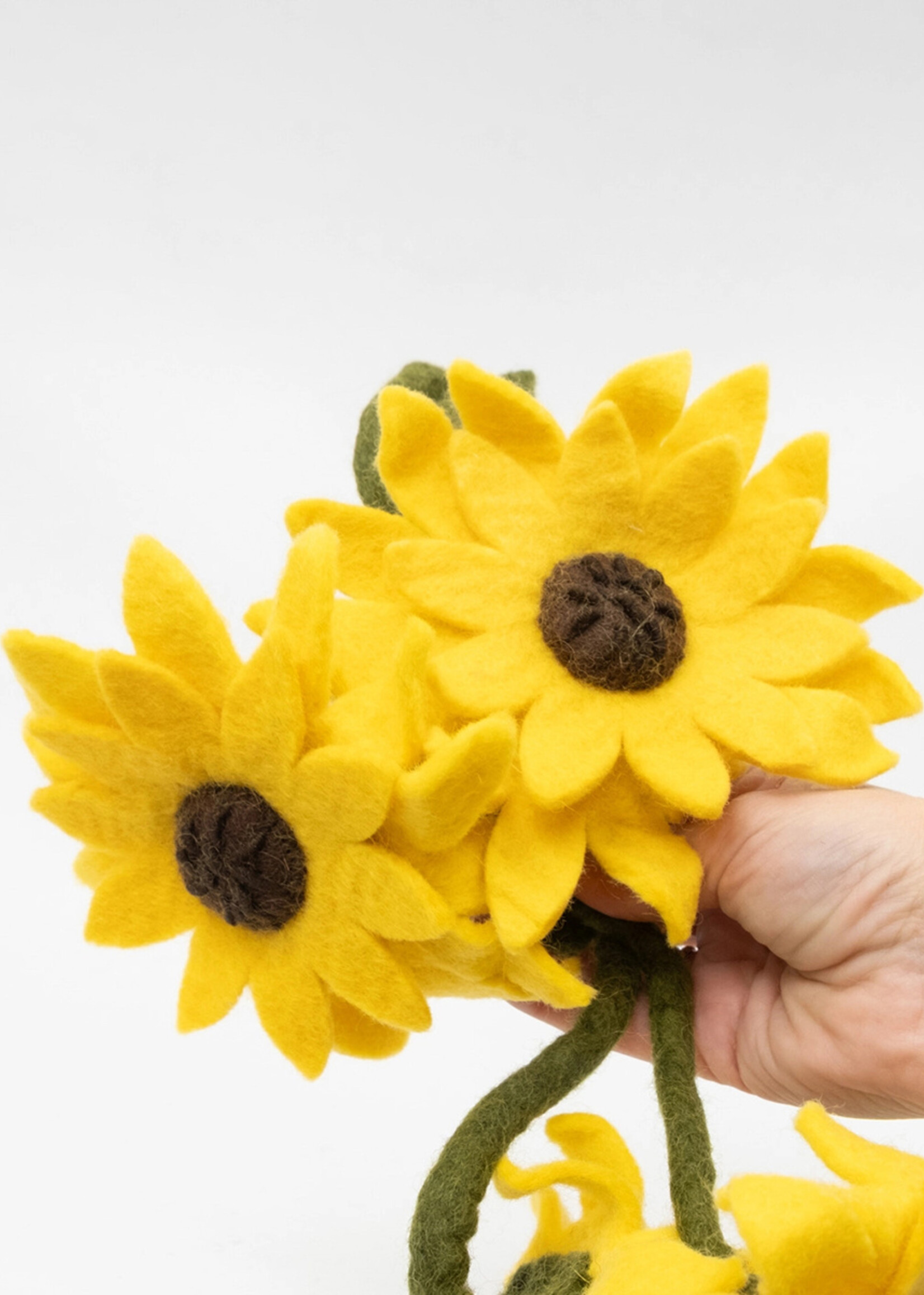 The Winding Road Sunflower Felt Garland