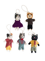 The Winding Road Dapper Cat Felt Ornament