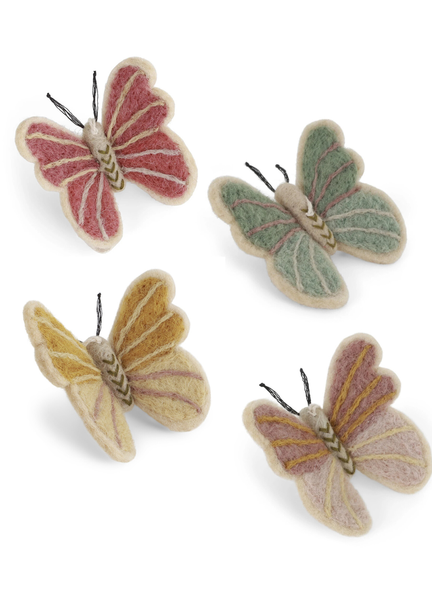 Gry and Sif Felt Butterfly Ornament