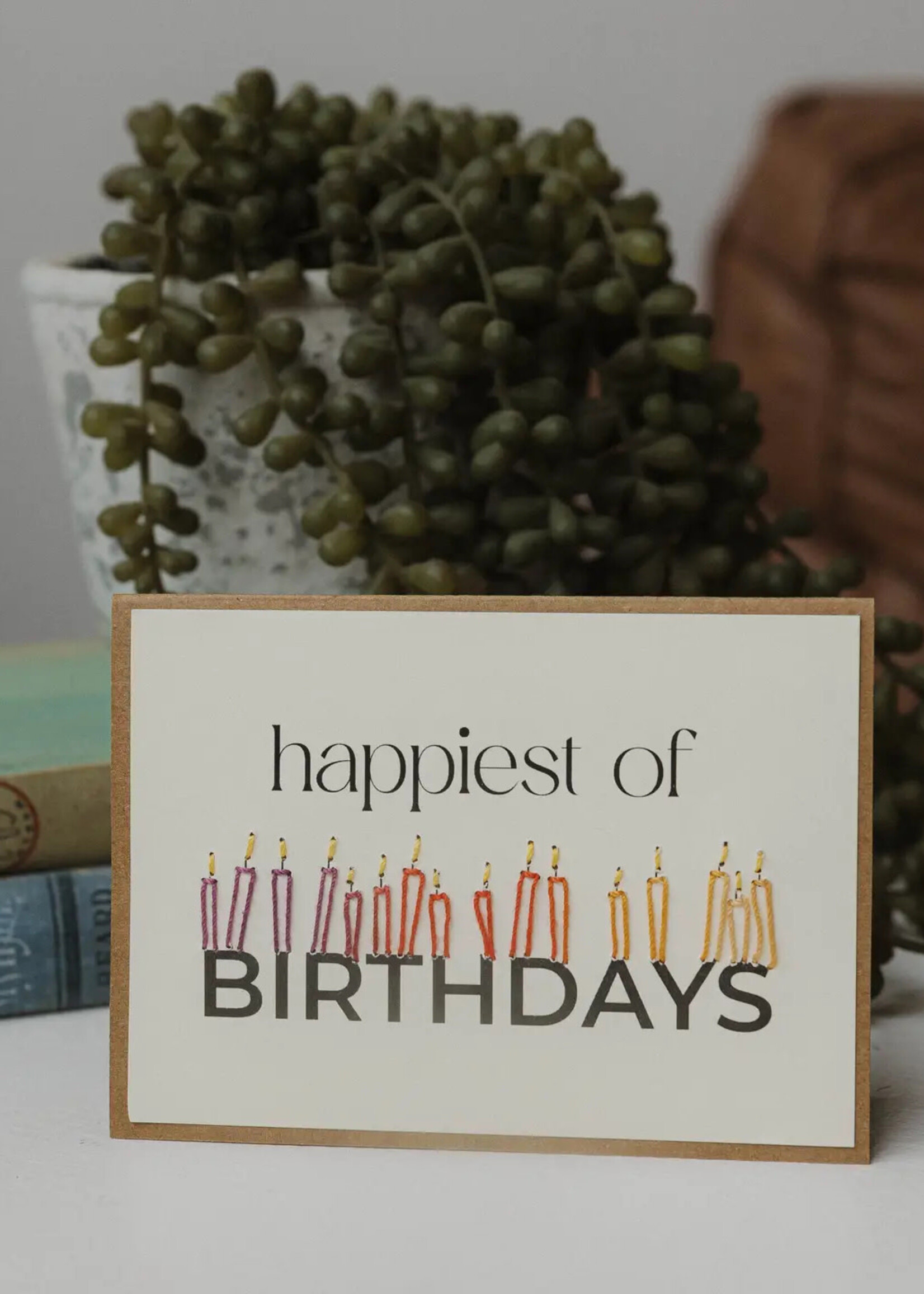 Rosie's Boutique Haiti Happiest of Birthdays Handstitched Card