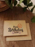 Rosie's Boutique Haiti Happy Birthday To You Handstitched Card