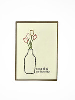 Rosie's Boutique Haiti Counting My Blessings Handstitched Card