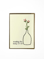 Rosie's Boutique Haiti Trust the Timing Handstitched Card