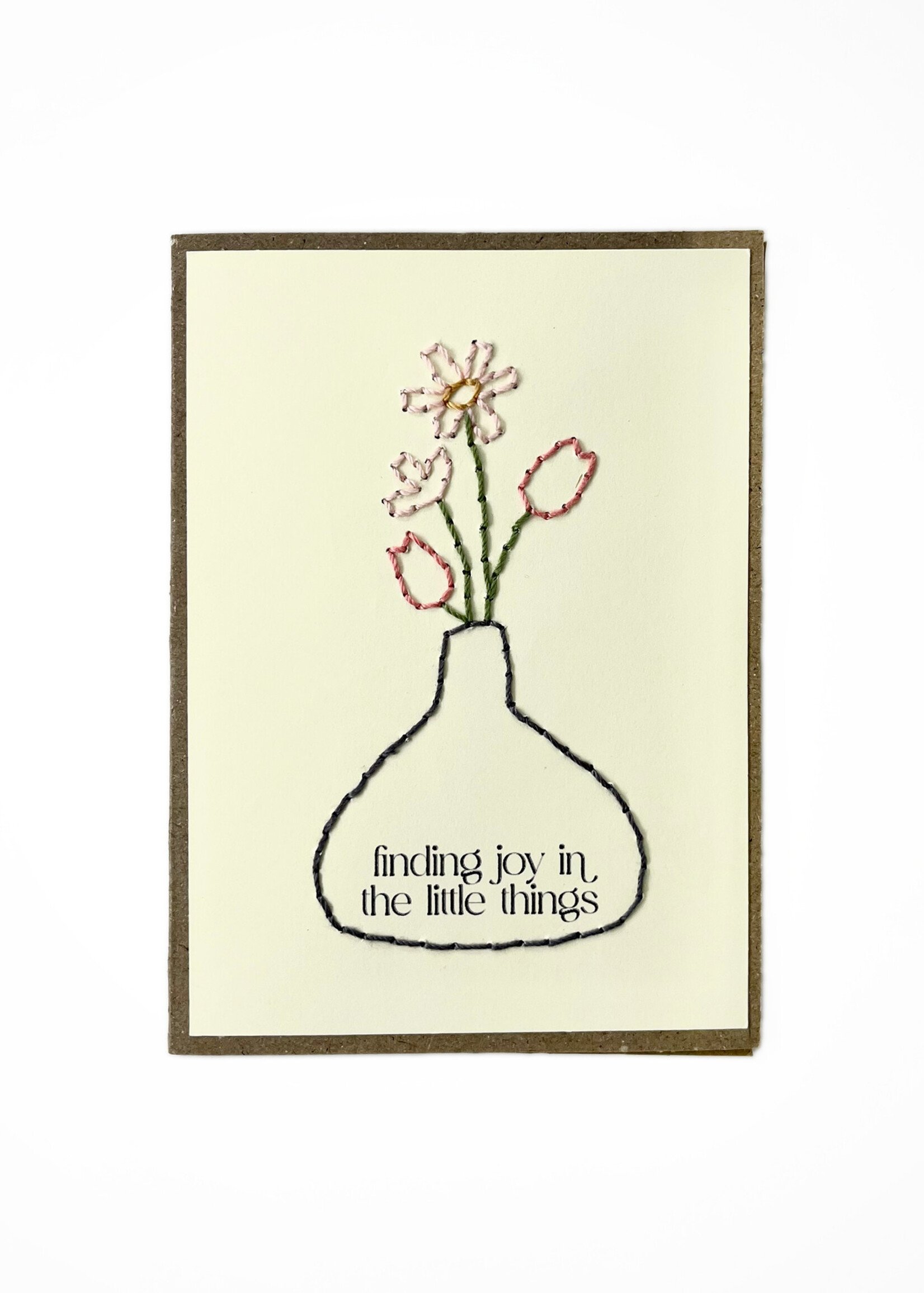 Rosie's Boutique Haiti Finding Joy Handstitched Card