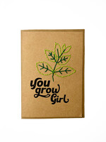 Rosie's Boutique Haiti You Grow Girl Handstitched Card