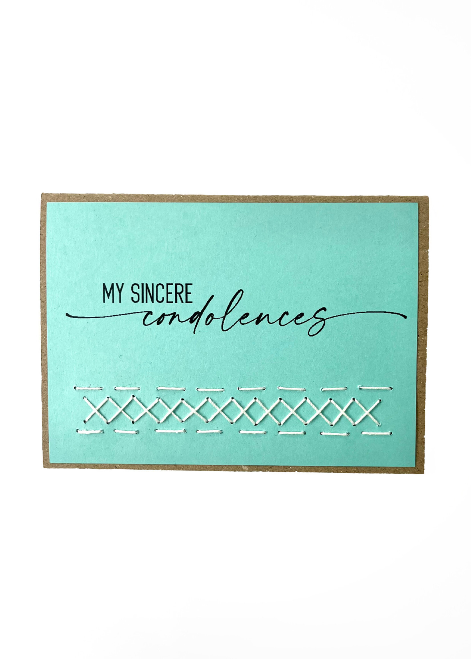 Rosie's Boutique Haiti Sympathy Handstitched Card