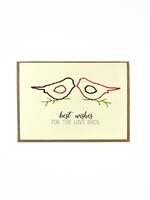 Rosie's Boutique Haiti Love Birds Handstitched Card
