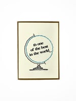 Rosie's Boutique Haiti Best In the World Handstitched Card