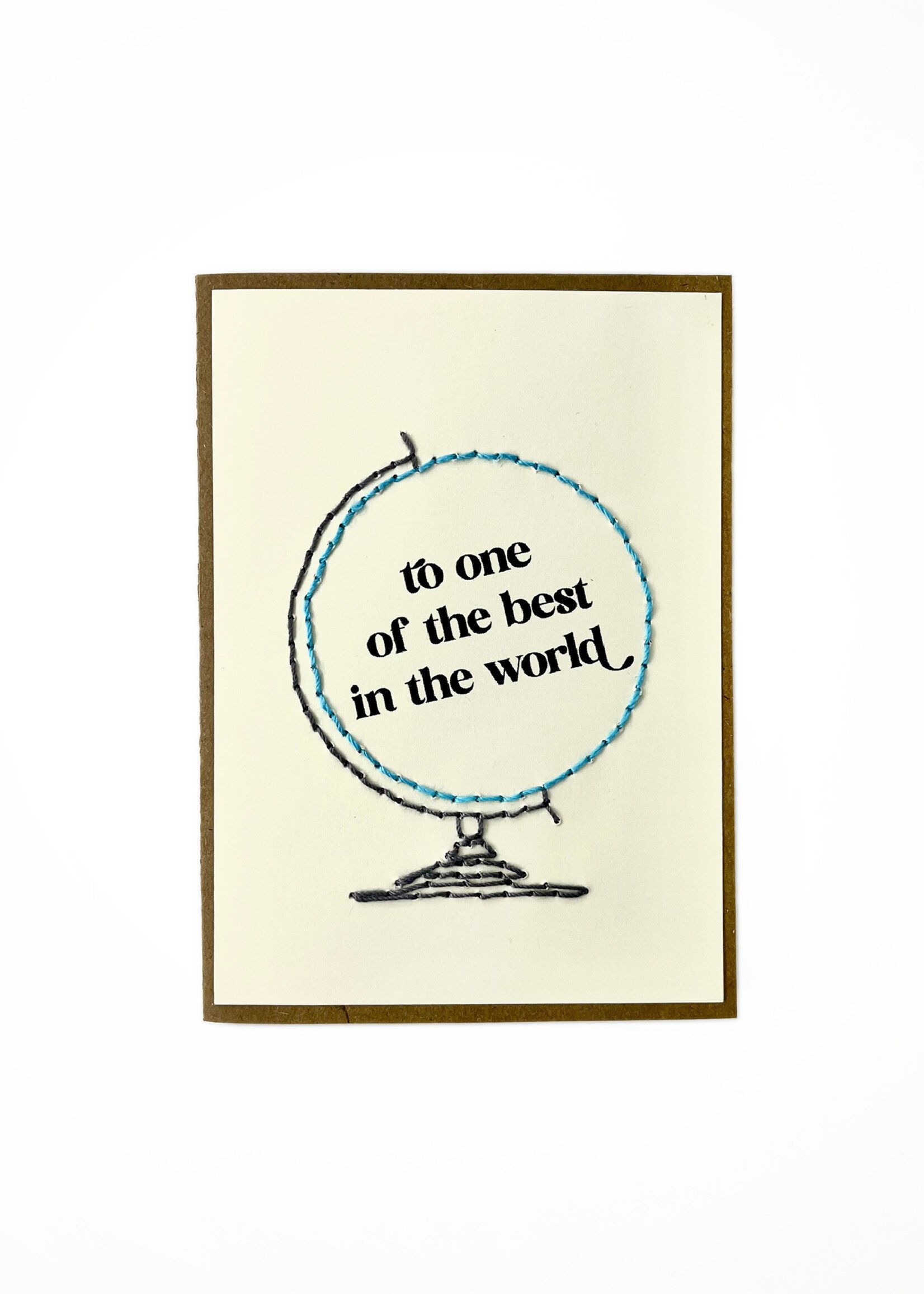 Rosie's Boutique Haiti Best In the World Handstitched Card