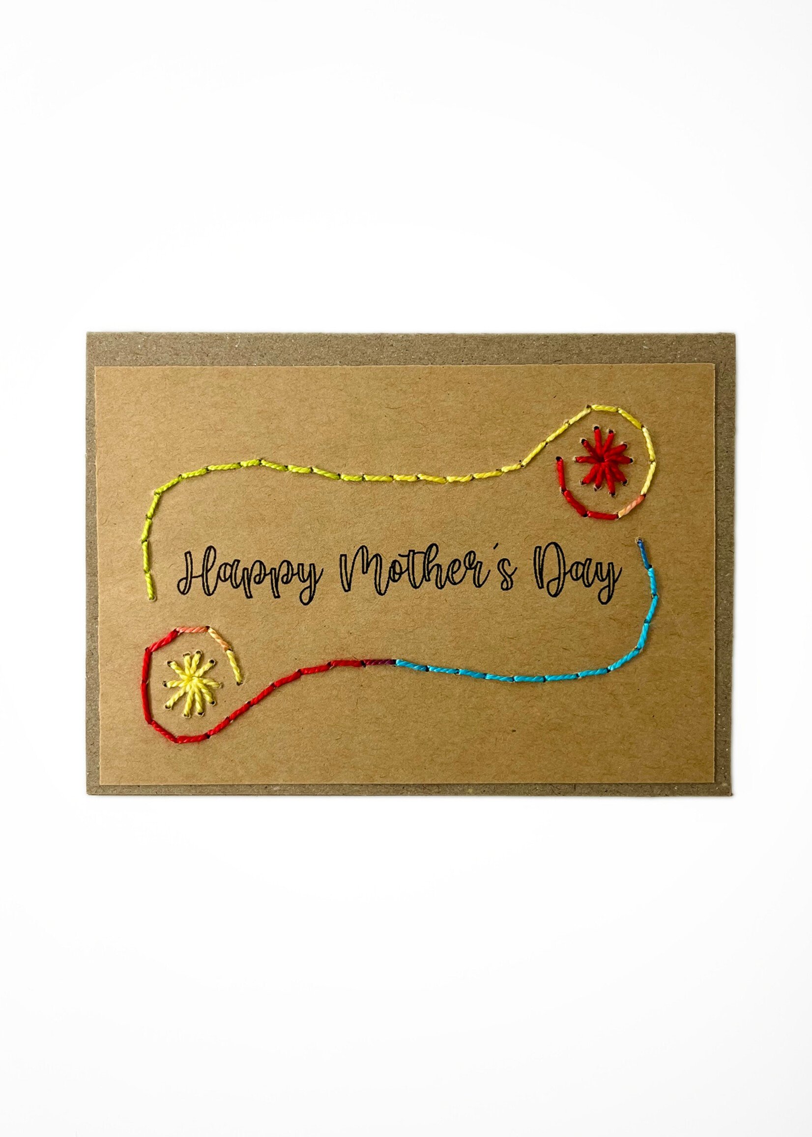 Rosie's Boutique Haiti Happy Mother's Day Handstitched Card