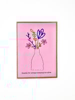 Rosie's Boutique Haiti Thanks For Keeping Me Alive Handstitched Card