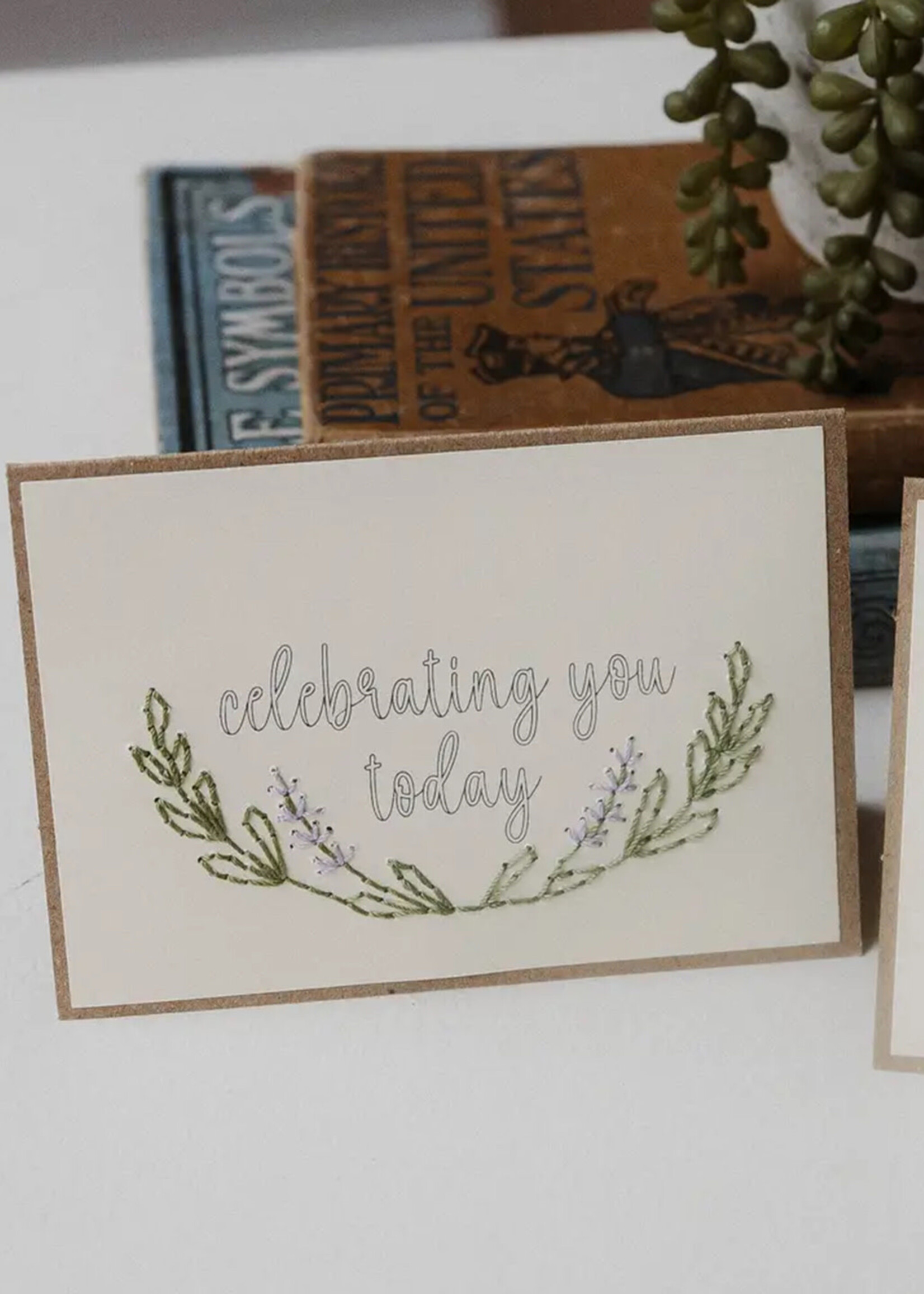 Rosie's Boutique Haiti Celebrating You Today Handstitched Card