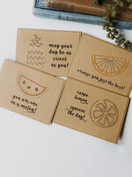 Rosie's Boutique Haiti Fruity Greetings Handstitched Card