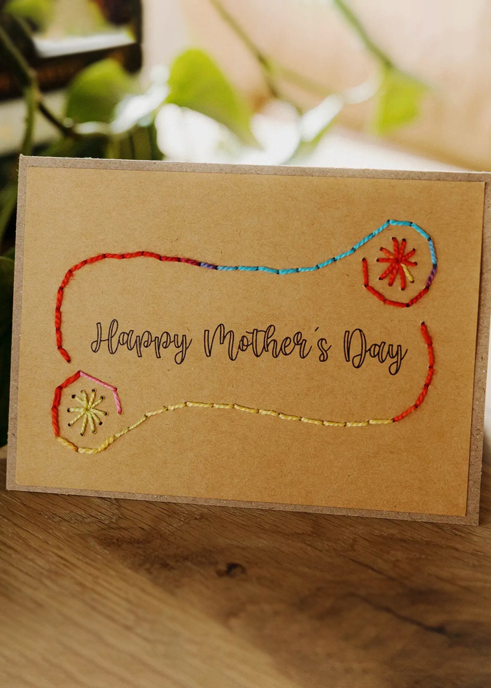 Rosie's Boutique Haiti Happy Mother's Day Handstitched Card
